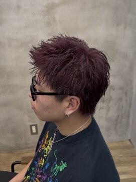 クロトヴィラ 天神大名(KUROT villa) スパイキーショート ワインレッド