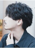 銀座シャドウパーマニュアンスパーマツーブロックメンズパーマ &nbsp;