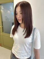 エミィ(emme)&nbsp;ピンクベージュ×ミディアムレイヤー