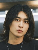 アンサー 渋谷(ANSWER)&nbsp;渋谷メンズボブメンズミディアムセンターパートニュアンスパーマ