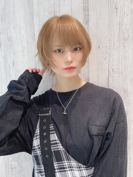 リアイス(Re:ICE) ミニウルフ/くすみブルー/流れるレイヤー/インナーハイライト