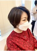前髪長め×襟足すっきりショート
