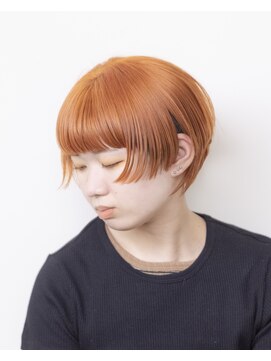 ルプラ ガーデン(le-pla garden) オレンジベージュ#ショート#ケアブリーチ#ダブルカラー#豊橋