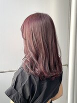 リベラ(LIBERA) 《TARO》 秋ヘアー 切りっぱなし ミディアム ベビーピンク