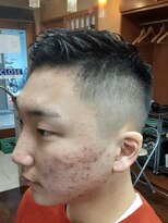 コダマ 新大塚店(KODAMA)&nbsp;アップバングツーブロックショートスタイル（マッシュパーマ）