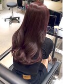 チェリーピンク×簡単ヘアセット