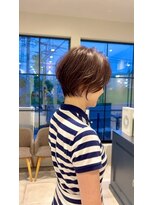 ヘアメイクアース 八潮店(HAIR & MAKE EARTH) 大人ショートボブ丸みショートカットマッシュショート