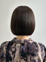 ナインスフロア(9NINTH FLOOR)&nbsp;ボブ/内巻きボブ/重め切りっぱなし/暗髪/髪質改善トリートメント