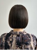 ボブ/内巻きボブ/重め切りっぱなし/暗髪/髪質改善トリートメント