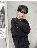 メンズシースルーバング