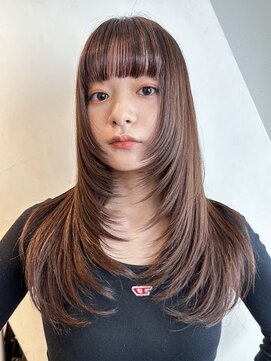 アルバム 銀座(ALBUM GINZA) レイヤーカットレイヤーロングニュアンスカラー_ba518611