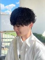 ワンズナゴヤ 名古屋栄店(ONE's NAGOYA) スペインカールスパイキーショートブルーブラックフェザーパーマ