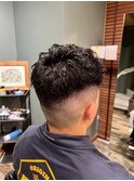 スペインカール/スパイキーショート/ブルーブラック