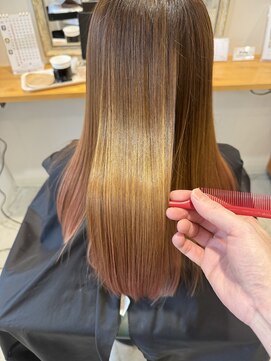 アクア(AQUA) 髪質改善トリートメント×モテツヤカラー