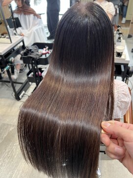 アディクト イースト 東陽町東口(addict EAST) サラ艶になる縮毛矯正＿ライトブラウン＿ロング［東陽町駅］