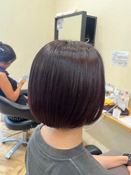 アルター(aL ter) ボルドーカラー［暗めカラー/グランマッシュ/デザイン］長野歌穂