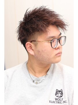 ヘアーアンドグルーミング ヨシザワインク(HAIR&GROOMING YOSHIZAWA Inc.) ツイストパーマツーブロック刈り上げショートメンズカット理容室