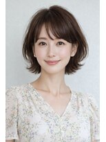 ノイ(neu)&nbsp;自然な軽さで魅せる40代のショートボブ