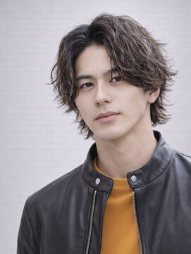 ハレ メンズサロン たまプラーザ(Hale) Hale波巻きツイストスパイラルパーマセンターパートたまプラーザ