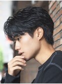 フェザーパーマラウンドマッシュシースルーセンターパート吉祥寺