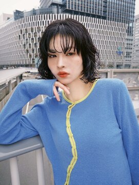 ステップボーンカットオオサカ(STEP BONE CUT OSAKA Via TICK-TOCK) 【ステップボーンカット】黒髪ボブ/ニュアンスパーマ/髪質改善