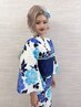 スジ盛り/盛り髪+浴衣着付け