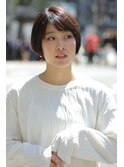 小顔ひし形 レイヤーカット 透明感カラー
