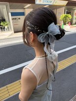 鏡と星 高田馬場&nbsp;カチモリタイトシニヨン × 編みおろしアクセント