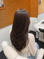 ビーアップヘアー(be:up hair)&nbsp;縮毛矯正で叶える韓国風レイヤーロング