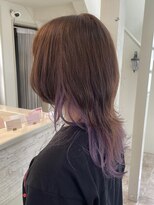エクファ ヘア シェリル 草津 南草津店(ex-fa hair cherir)&nbsp;ミルクティーブロンド/ダークブルー/デジタルパーマ/南草津