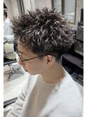 メンズカット×スパイキーショート×ツイストスパイラルパーマ