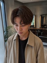 ローム 北花田店(Rome) センターパートニュアンスパーマ毛流れショート束感ヘア