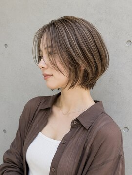 テーラヘアー 我孫子店(TELA HAIR) 【小顔見え】ハイライト×くびれボブ