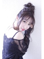 ヌーム 塚本店(NOOM)&nbsp;可愛いシースルーお団子アレンジパーティヘアライブヘア