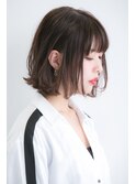 【Euphoria】小顔シルエット*耳かけボブ 毛先パーマ