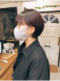 【RICCA渡辺】くすみピンク＆マッシュバングショート