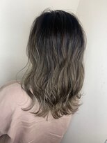 フロート 小阪店(float)&nbsp;グレージュ_マロンベージュ Aラインボブ かきあげ