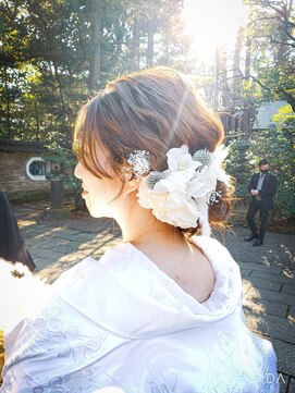 ブラウ ネイル パーティー(Blau Nail Party) 白無垢×ドライフラワー