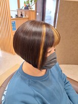 ヘアサロンアンドヘアメイクディー(hair salon hair make D)&nbsp;仙台D　ツーブロックカットアシメツーブロックボブstyle