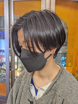 ゴーズゴー 吉祥寺(e)店(go s go) アッシュブラック/メンズライク/ヘルシースタイル/前髪パーマ