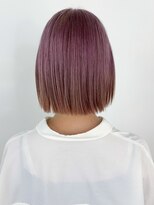 アイティーバイアルバム 八王子店(IT by ALBUM)&nbsp;パープルボブ_ハッシュカットフルバングレッドブラウン_ba475231