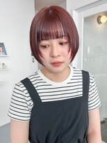 カシェル(cashel)&nbsp;顔まわりレイヤー　ワインレッド