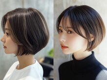 美容室帰りだけでなく自宅でも簡単に【再現】【銀座 銀座1丁目】【ショート ボブ ハイライト 白髪ぼかし 】