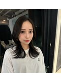 前髪長めのレイヤー　須田