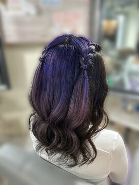 アイビー 新宿(IVY) 編み込みハーフツイン