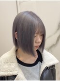グレージュ/ハイトーン/グレーシルバー/ブリーチ/2回
