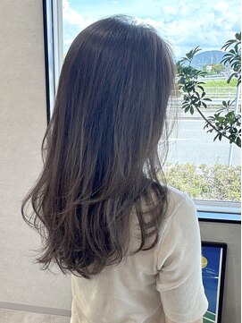 イェル(ELL.) 大人かわいい「スウィングレイヤー」透け感ブルー