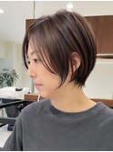 大人可愛い30代40代50代ボブ/ショートカット/白髪染め白髪ぼかし