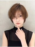 ミニウルフレイヤーカット顔周りカット前髪カットショート/大宮