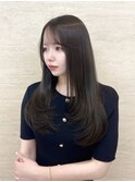オリーブグレージュ/レイヤーカット/韓国ヘア/縮毛矯正/髪質改善